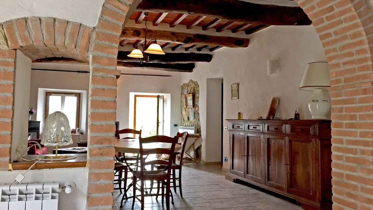 Montieri House | Beautiful House with Garden in the Center of a Medieval Tuscan Village