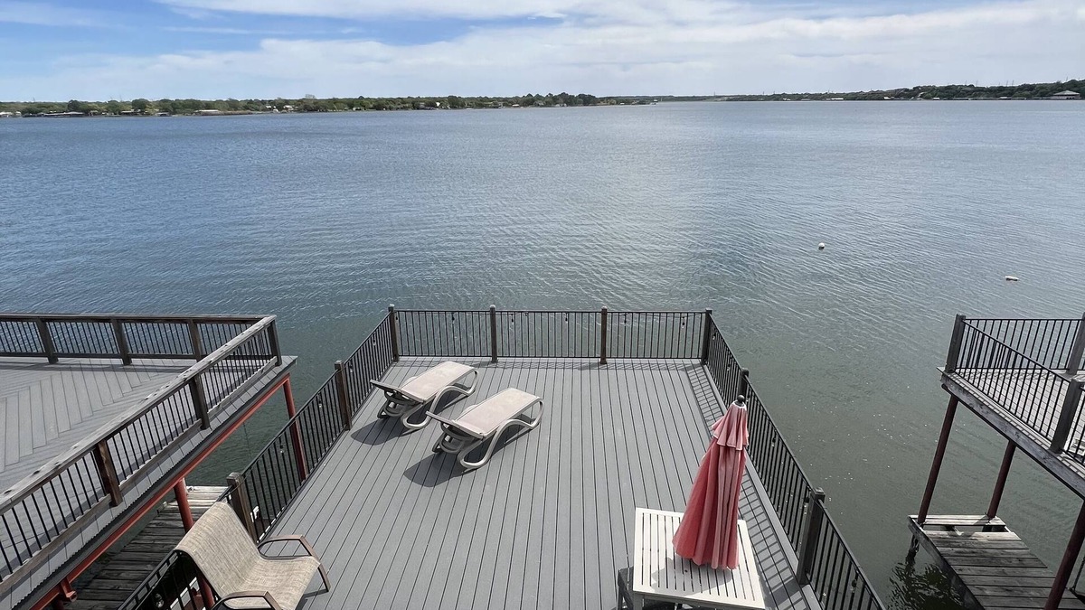 Granbury House | Beautiful Lake Views in this 2 story Chalet with Boat Slip!