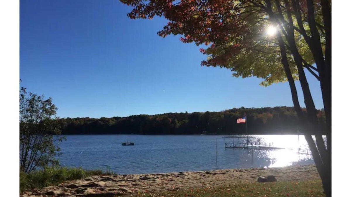 Gaylord House | Beautiful Lakefront Home on Big Lake!