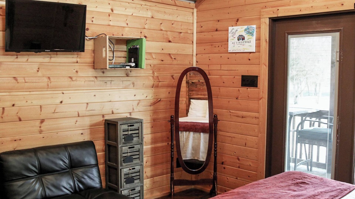 Pipe Creek Cabin | Beautiful Log cabin overlooking a meadow