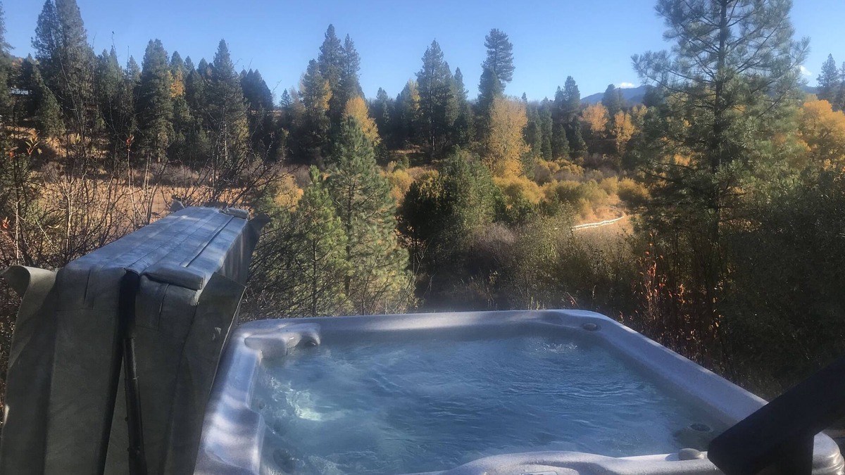 Garden Valley House | Beautiful mountain home with hot tub over looking Scriver Creek meadow.