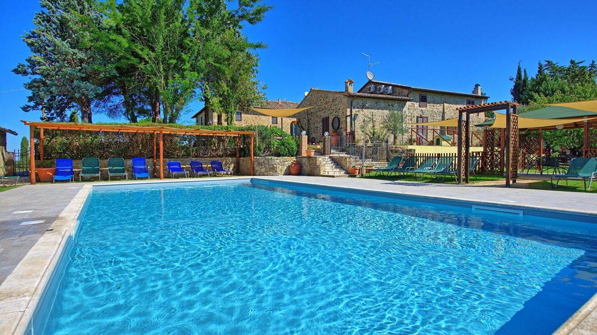 Montalcino Villa | Beautiful private villa with private pool, WIFI, A/C, TV, patio, panoramic view, close to Montalcino
