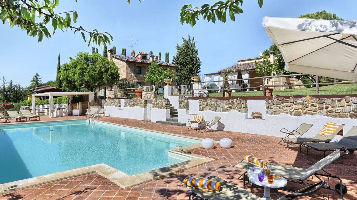 Gambassi Terme Villa | Beautiful private villa for 14 people with WIFI, private pool, A/C, TV, terrace and panoramic view