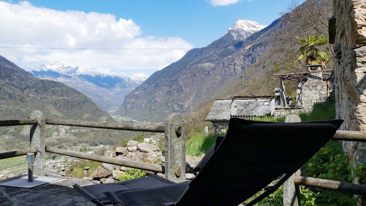 Malvaglia-dagro House | Beautiful private villa for 2 people with WIFI, terrace and pets allowed