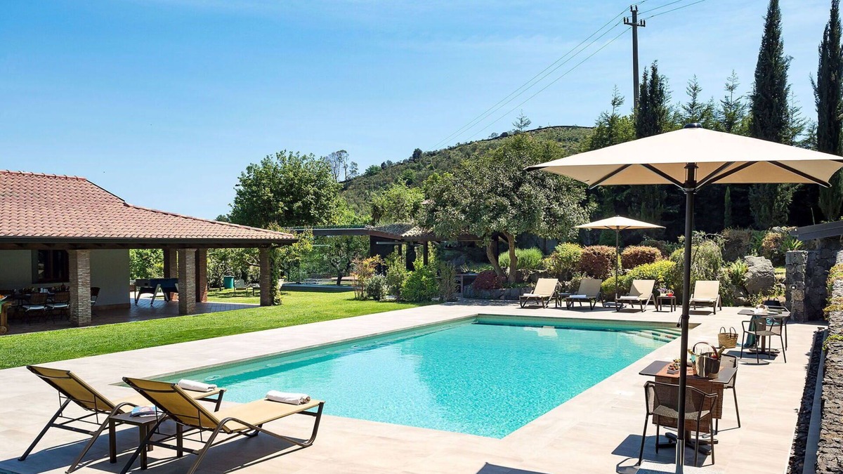 Viagrande Villa | Beautiful private villa for 7 guests with private pool, WIFI, A/C, TV, terrace and panoramic view