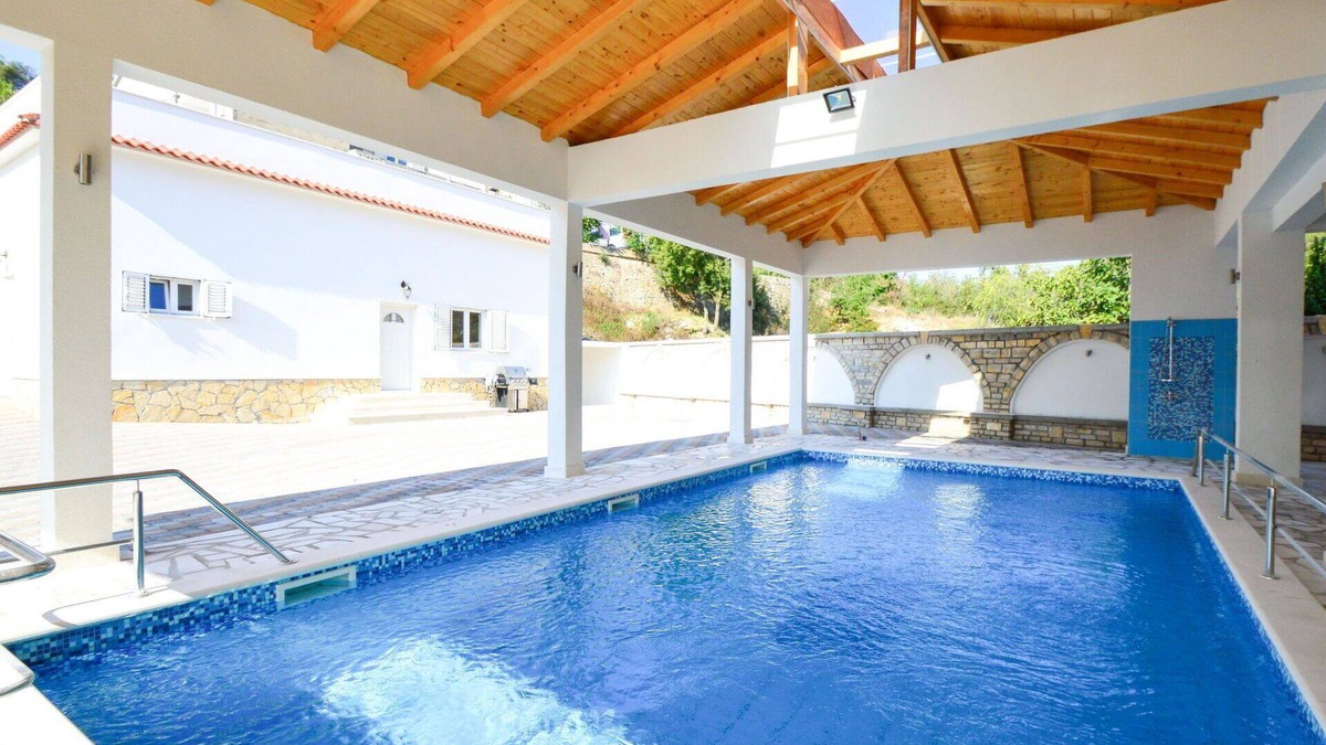 Zaton House | Beautiful private villa for 14 guests with hot tub, A/C, WIFI, private pool, TV and terrace