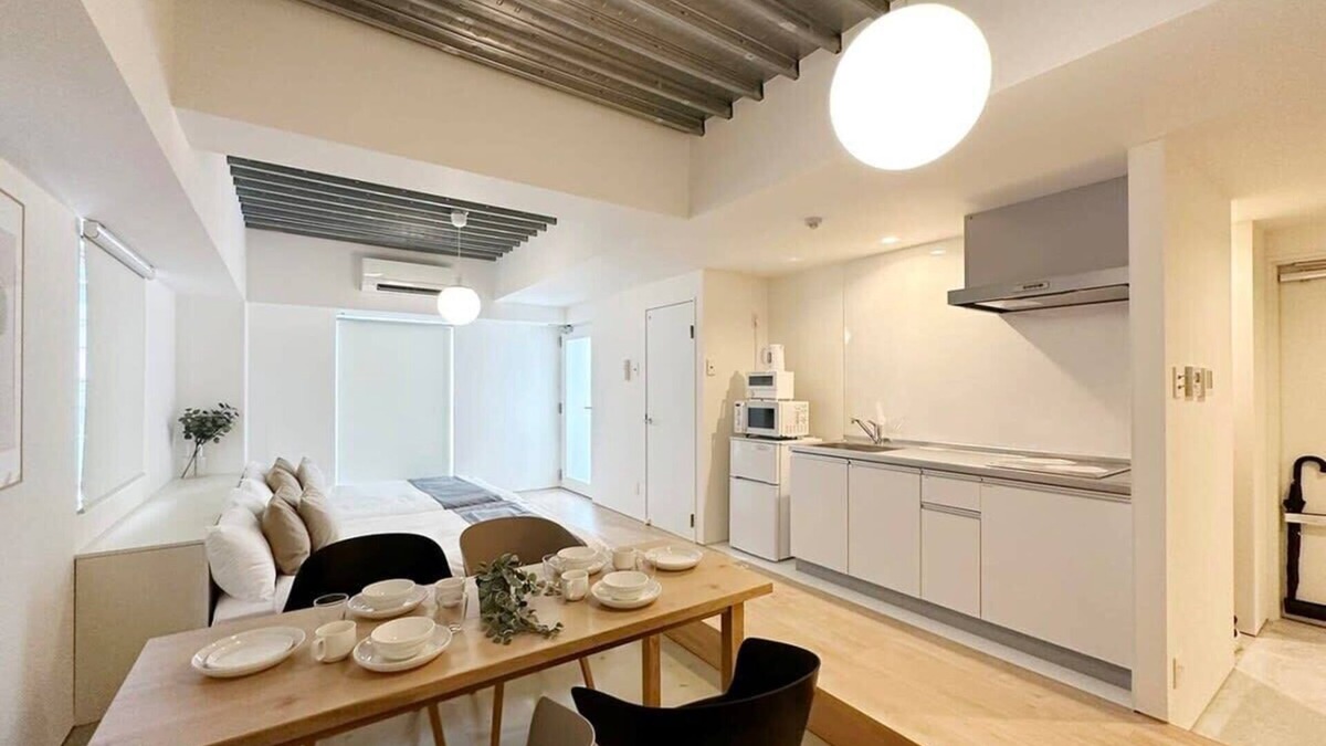 Hiroshima City Centre Apartment | Beautiful Studio Apt City Center for 6 Ppl
