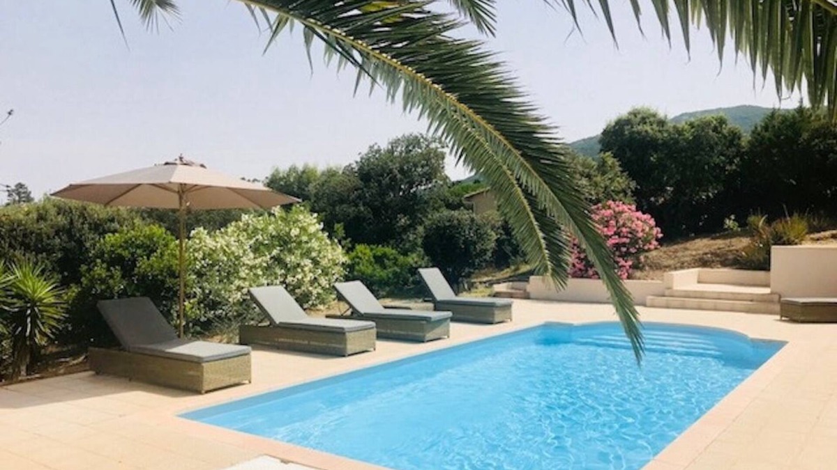 Belvedere-Campomoro Villa | Beautiful villa with pool, sea view, large garden and beach 7mn walk to Campomoro