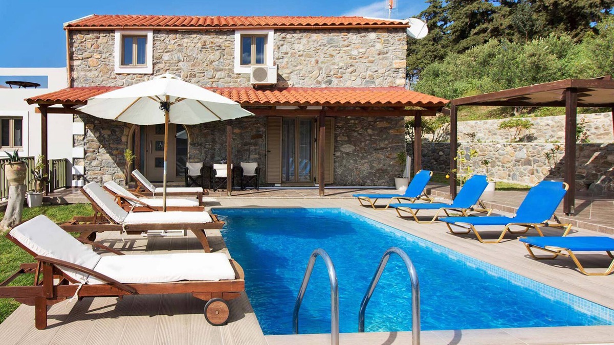 Platanias Villa | Beautiful Villa, 4 BD, 3 BA, private pool
