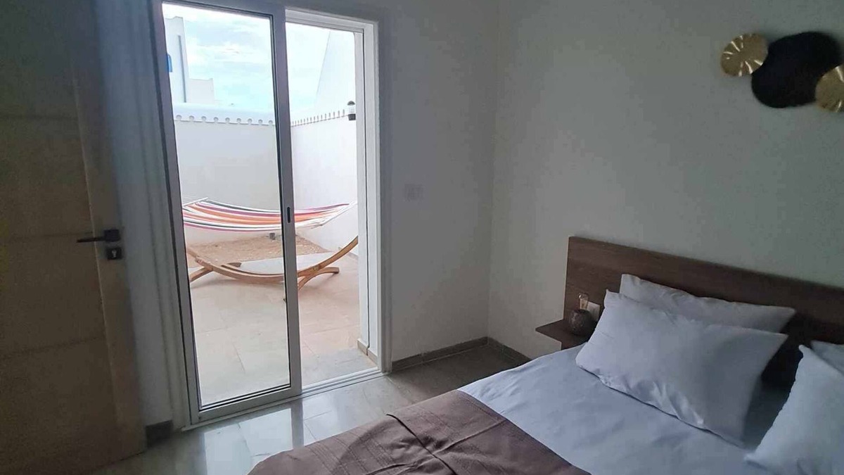 Aghir Villa | Beautiful villa with pool sea view in front of hotel sidi slim aghir djerba
