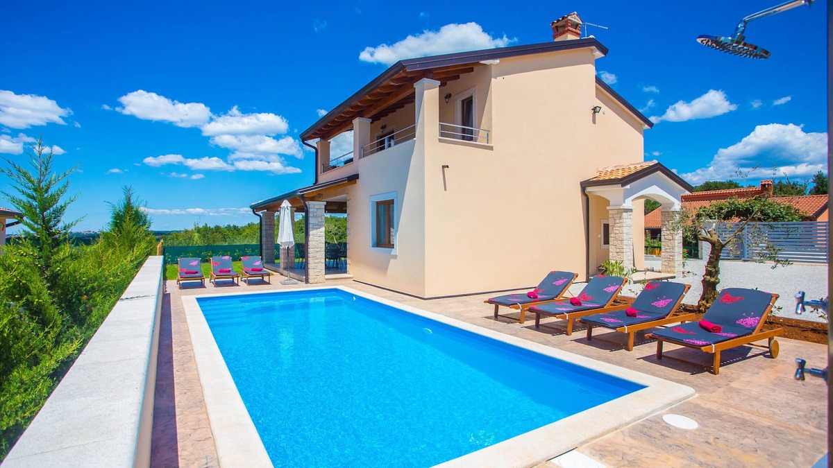 Strpacici House | Beautiful villa with swimming pool, SPECTACULAR view, barbecue, free WiFi