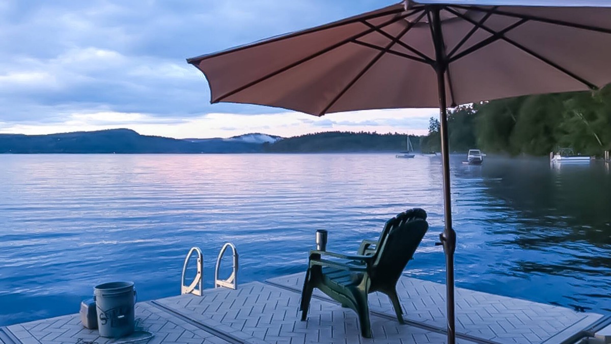Schroon Lake House | Beautiful, Waterfront Home with Dock, Furnished Deck, Gas Grill, and Lake Views