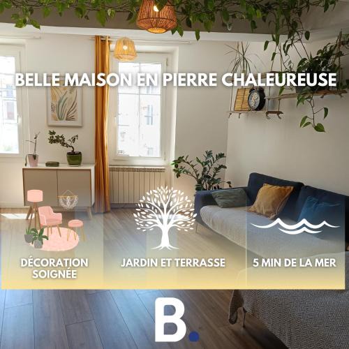 Montauriol House | Belle maison lumineuse en pierre Catalogne - Argelès sur Mer - Collioure