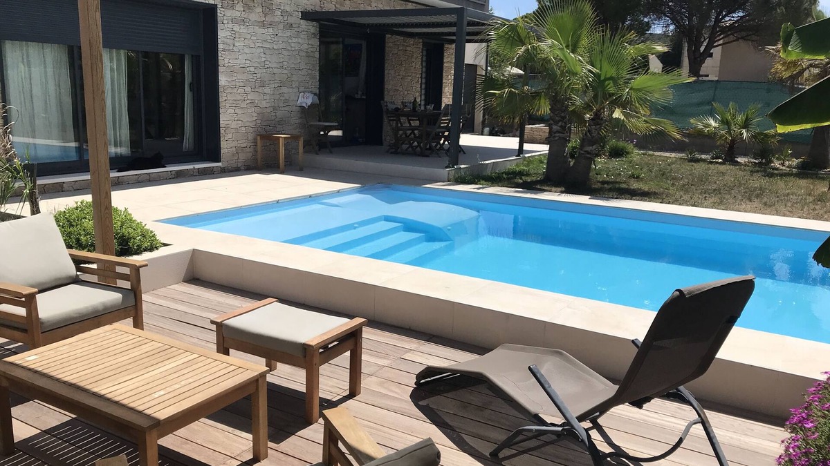 Balaruc-les-Bains Villa | Belle Villa Contemporaine Avec Piscine, Terrasses et Jardin Paysagé