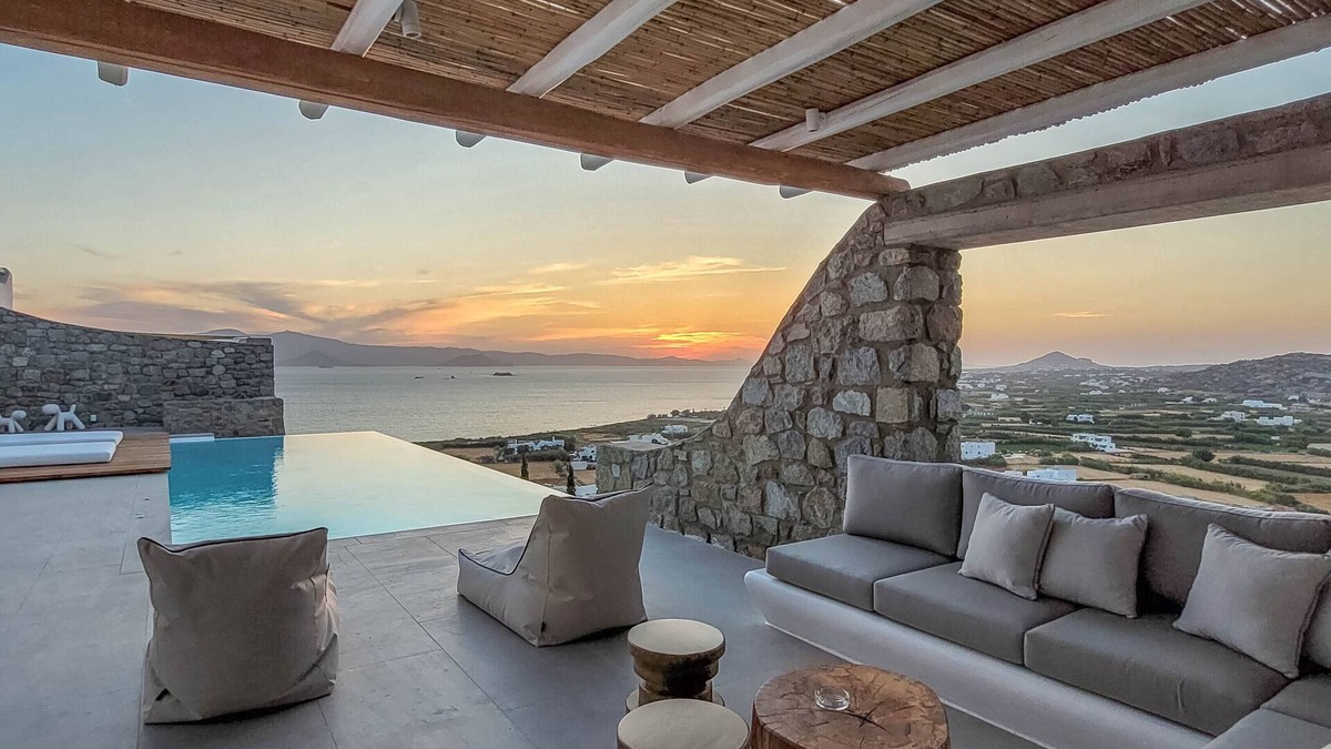 Maragas Villa | Bellevue Villa Three – 130sqm villa, infinity sea-view pool – heated on request