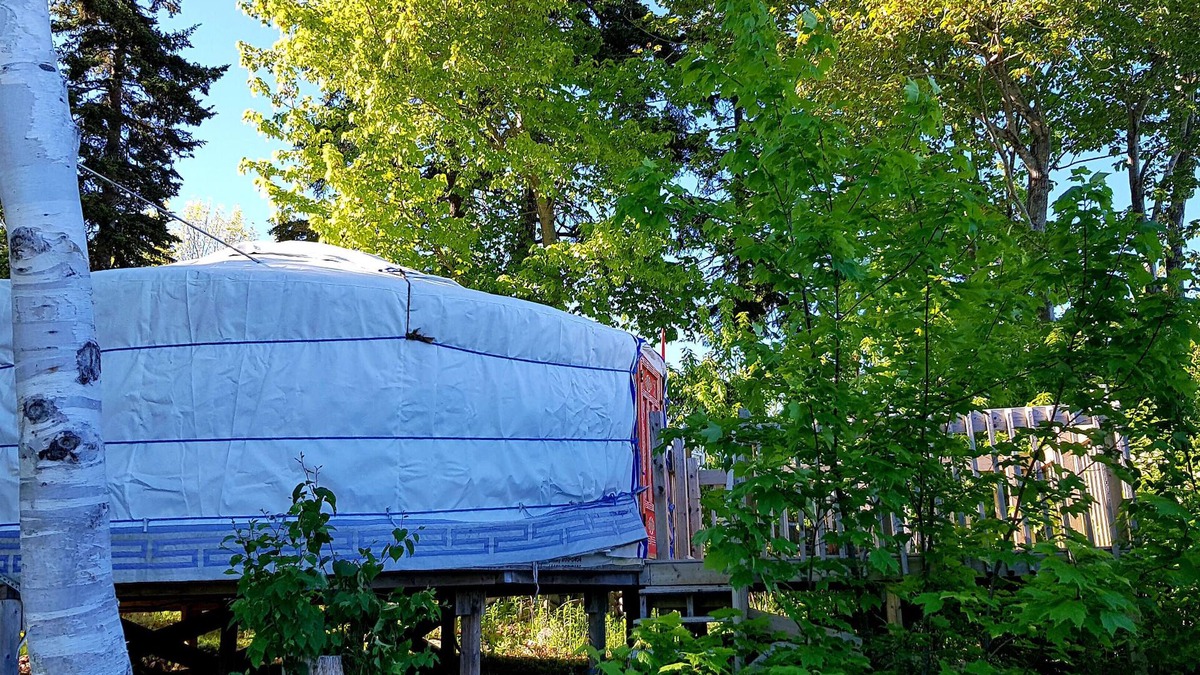 Indian Brook Resort | Big Red Yurt at Cabot Shores Wilderness Resort