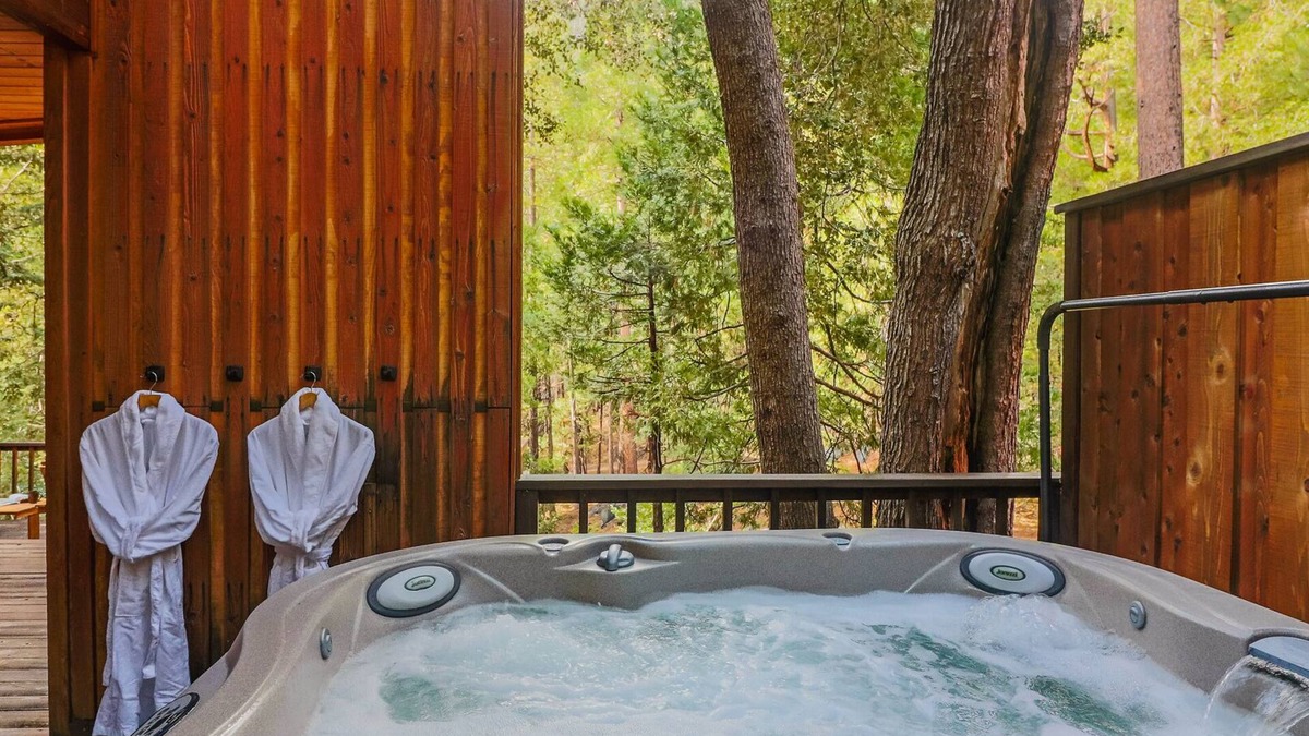 Fern Valley Cabin | Big Rock Creek Lodge: Mountain Retreat w/Views, Spa, On Creek, Pet Friendly