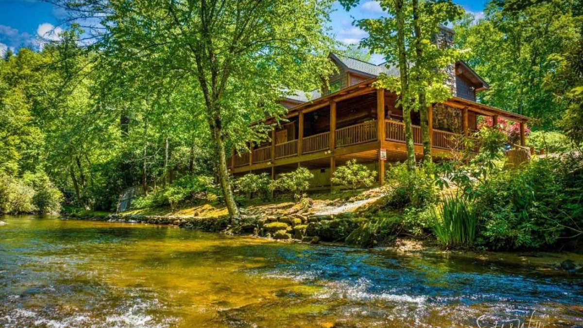 Robbinsville Cabin | Big Snowbird Creek Escape: Luxe Smoky Mountain Fishing Cabin