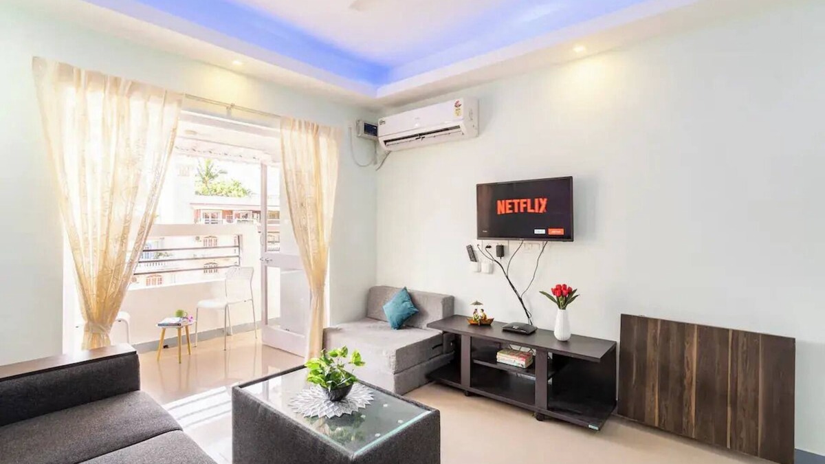 Colva Apartment | Blissful 1BHK apartment, 5 min walk to the beachnn