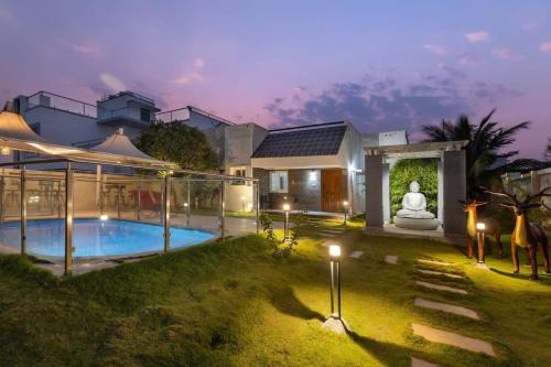 Hosur Villa | Blue Nest By StayJadeParty VillaLawn