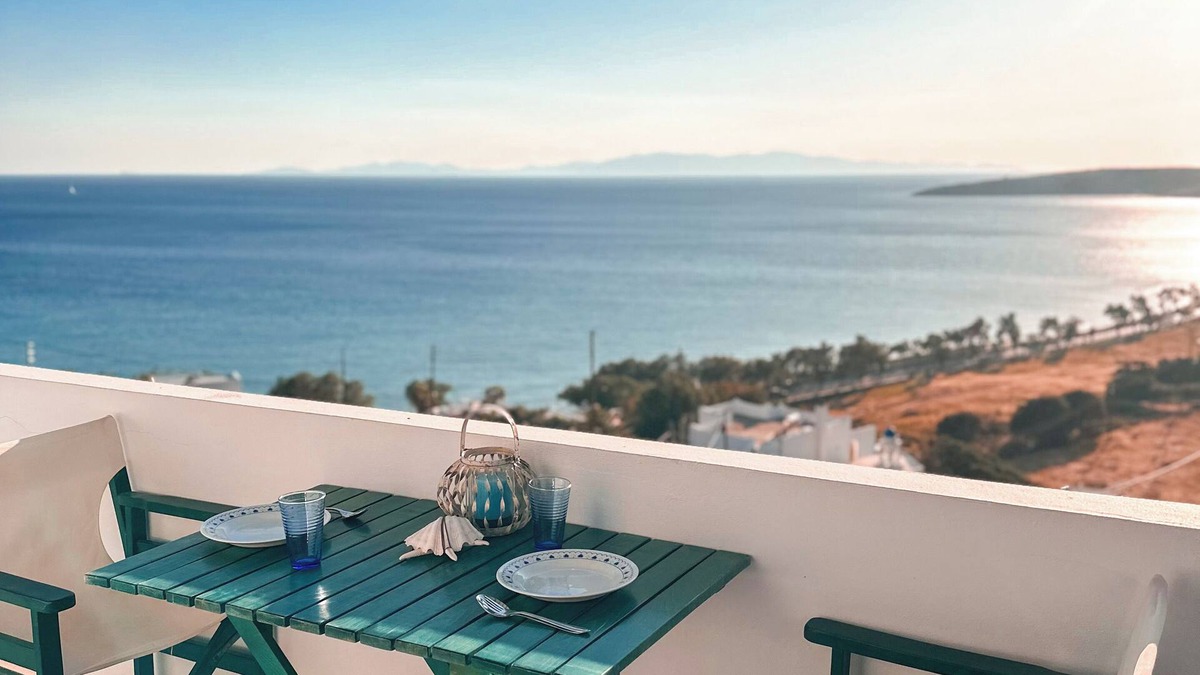 Exomvourgo House | Blue Orison House Tinos for 5 Persons With Seaview