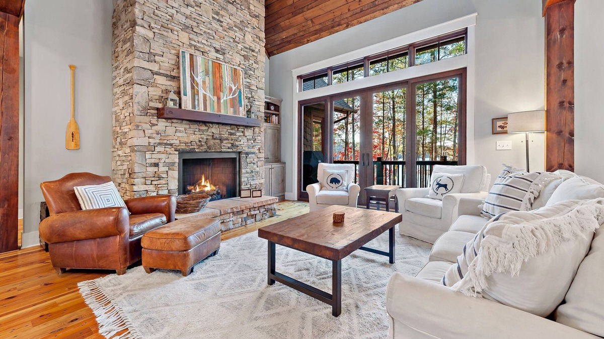 Nebo Cabin | Bluegill Lodge | Lakefront Luxury, Private Dock & Access to Camp Lake James Amenities!