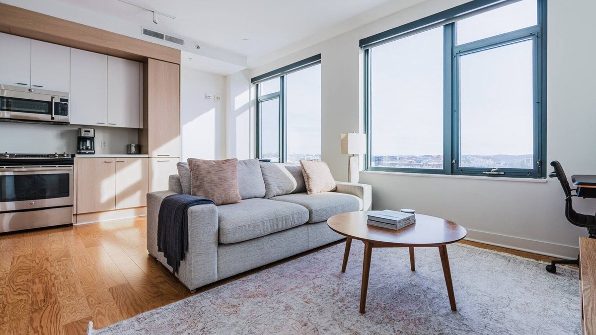 Navy Yard Apartment | Blueground | Navy Yard, gym, near metro & food