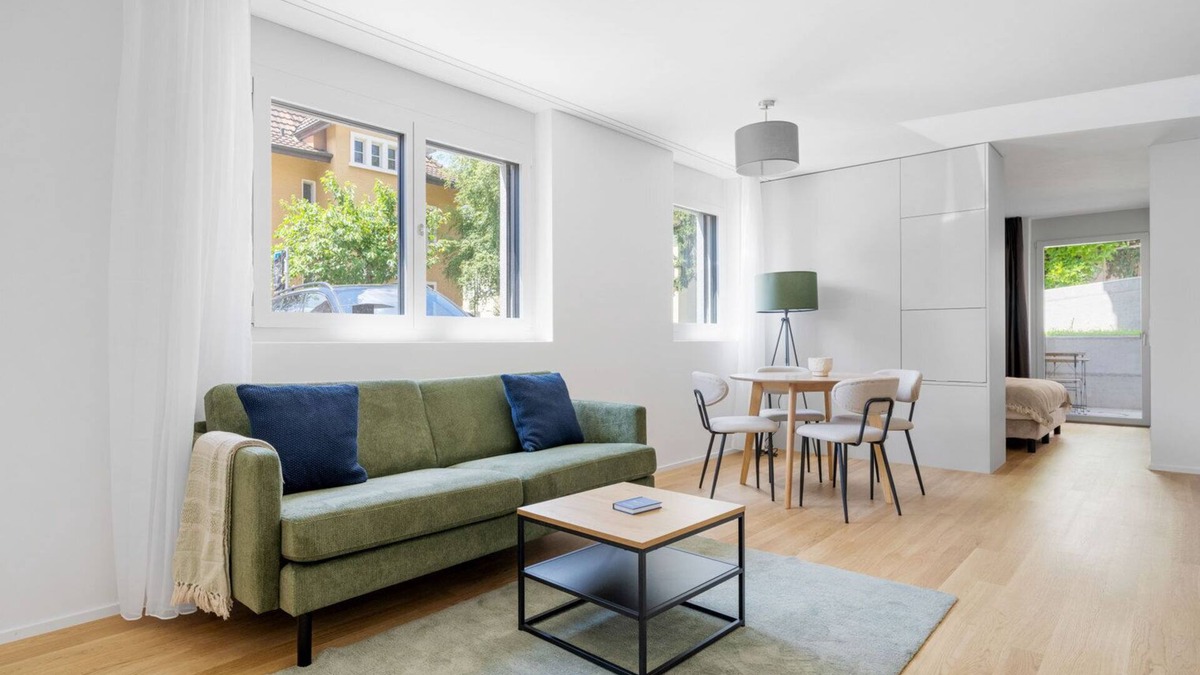 Seebach Apartment | Blueground | Seebach, balcony, nr Zürich Zoo
