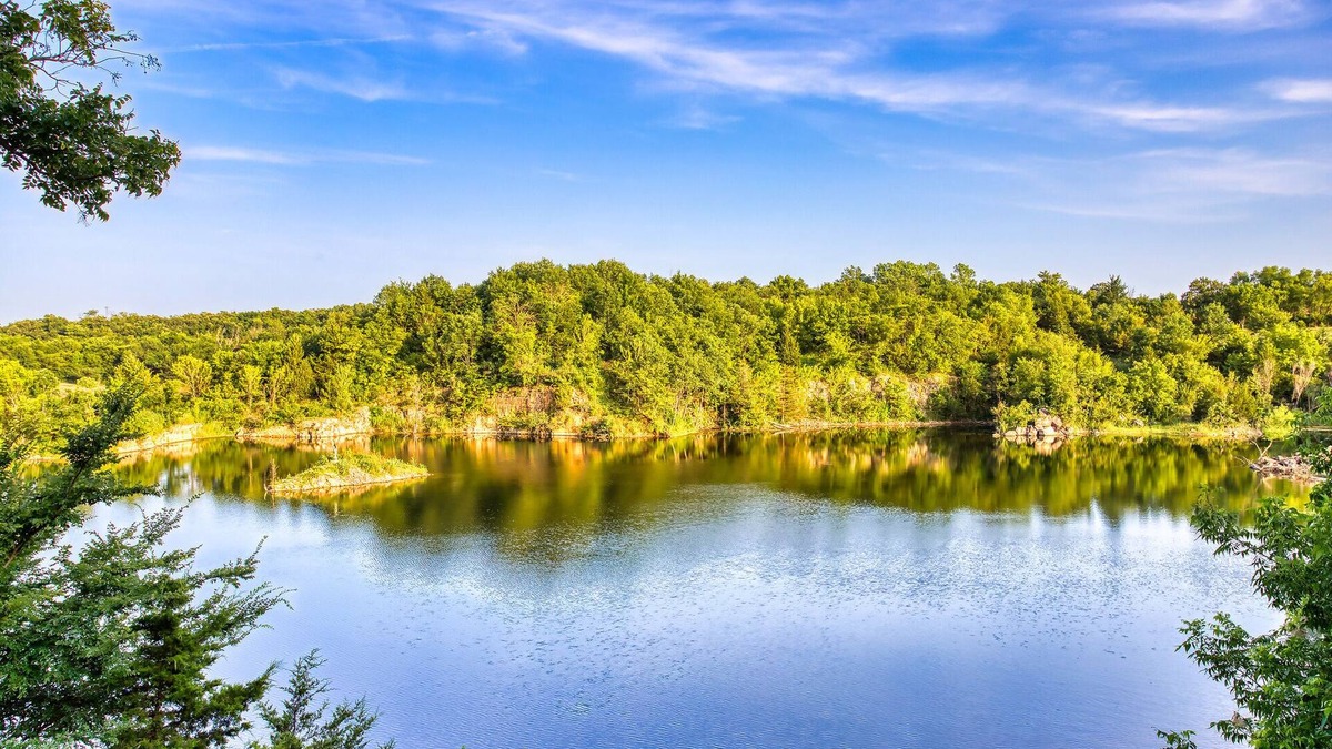 Sand Springs Cabin | Blufftop cabin with private patio and gorgeous views!