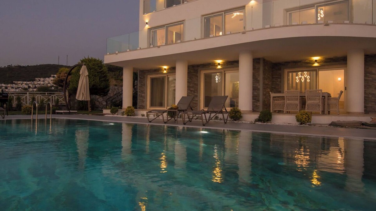 Milas Villa | Bodrum Villa BOSS 2 : 6BR Villa with Seaview 24/7 Security and Private Beach