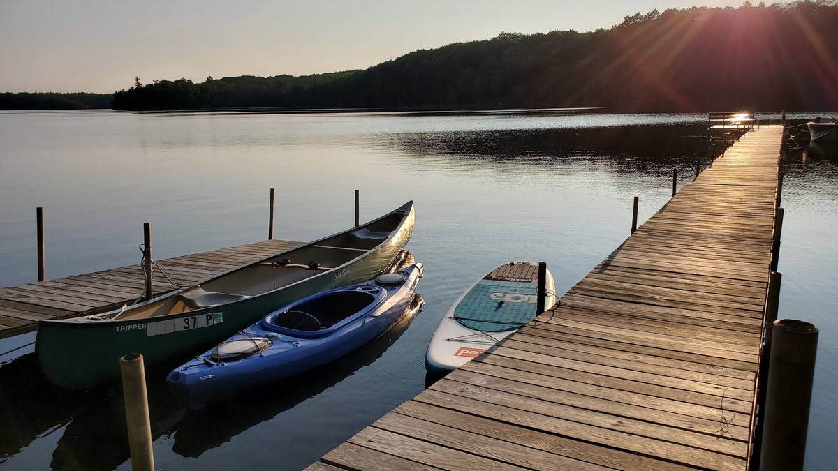 Boulder Junction Cabin | Boulder Lake waterfront home- Kayaks, Canoes and Bike Trail Access