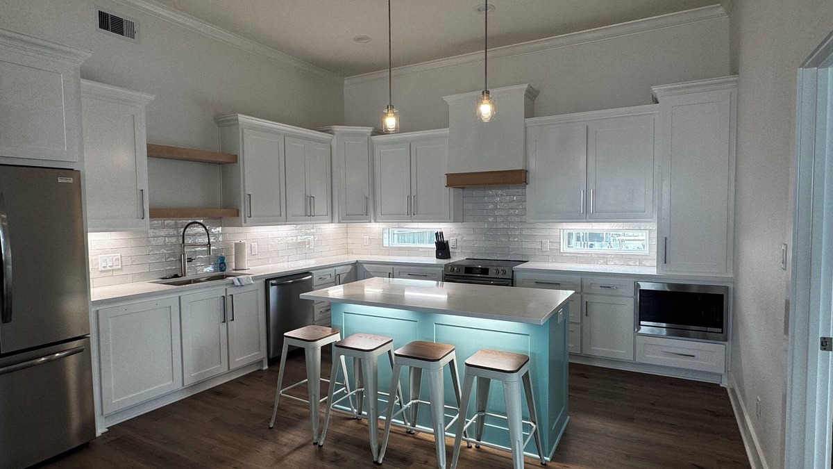 Crystal Beach House | Brand new 4/2 beach house is located 2nd Row with great views. Sleeps up to 10