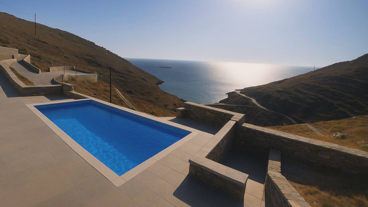 Kithnos Villa | Brand New Villa of 1.5 acres with Sea & Pool view in a really stunning location!