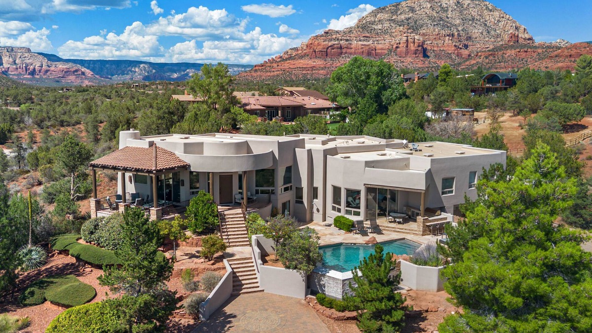West Sedona House | Breathtaking Luxury Estate Perched High, Panoramic Views, Pool & Hot Tub!