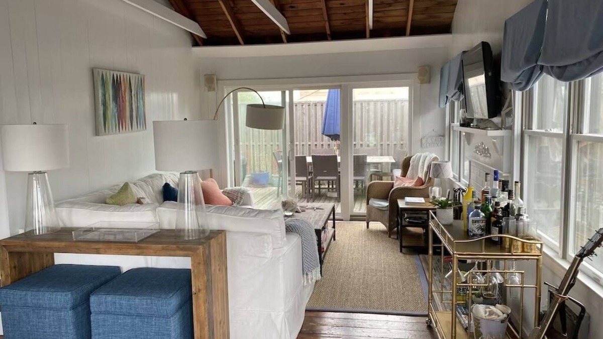 Fair Harbor House | Bright airy Fair Harbor home with ocean views steps from the soft sandy beach