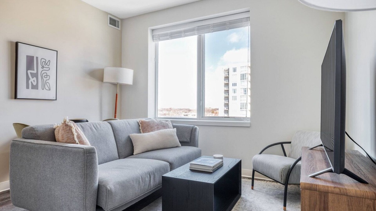 Edgewater Apartment | Bright Edgewater 2BR w/Gym & Lounge, nr Red Line, by Blueground