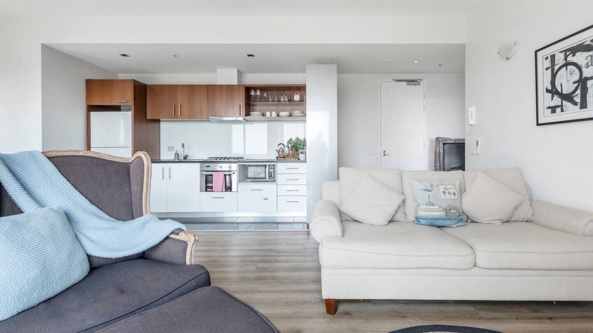 Coburg Apartment | Bright Open Plan Living with Stunning City Views