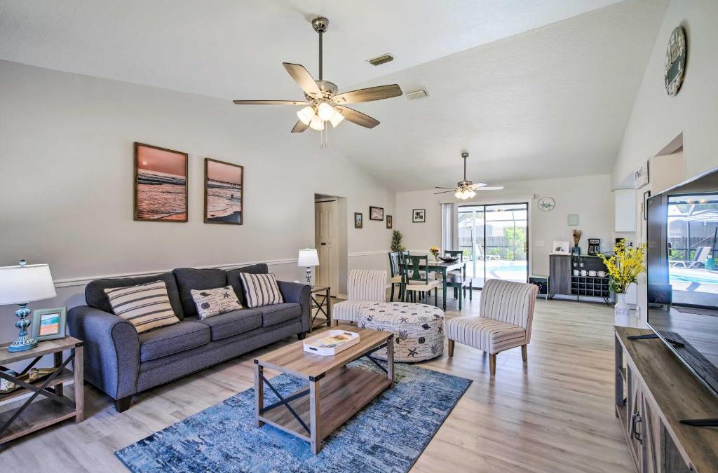 Sebastian Highlands House | Bright Sebastian Home with Pool about 7 Mi to Beach!