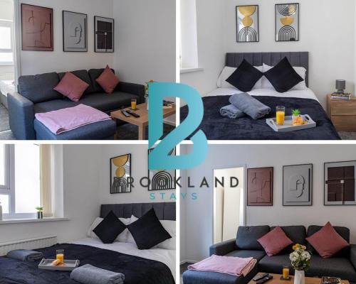 Blackpool Town Center Apartment | Brookland Stays Serviced 1-Bed Apartment, Blackpool Free Wi-Fi