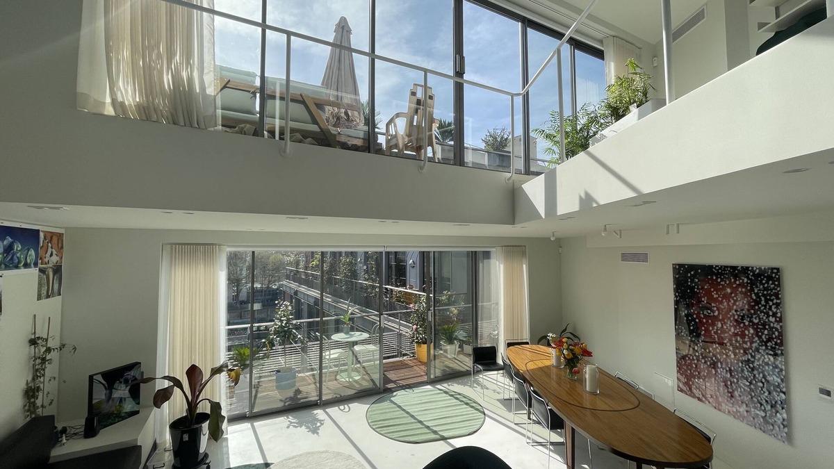 Hopital Saint-Louis Condo | Brutalist, artsy, large terraces, 170 m2, parking, view, AC
