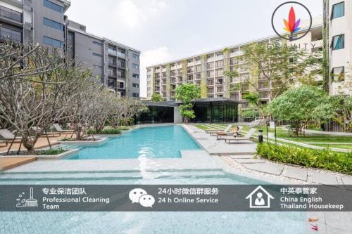 Prawet Apartment | BTS S5 Surasak 900 meters near the Mekong River Pier Free Swimming Pool in Ferris Wheel Night Market Chinese Reception Bangkok Center