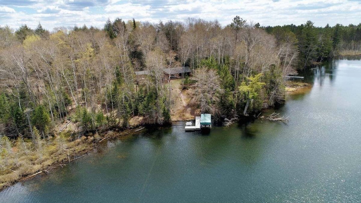 Clam Lake Cabin | Buffalo Lake Estate 2 Great Cabins on 44 Acres Near Clam Lake, WI