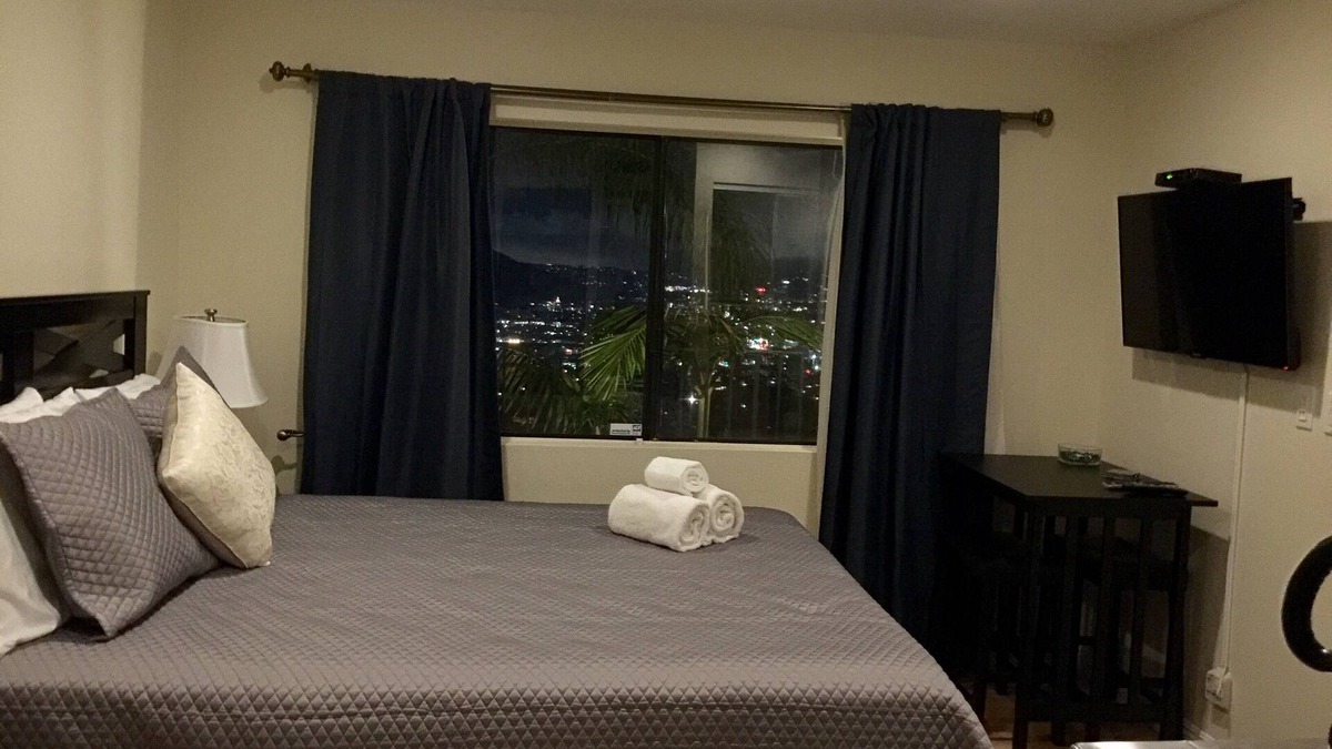 Burbank Apartment | Burbank Hills New Suite with City Light Views and access to Balcony!