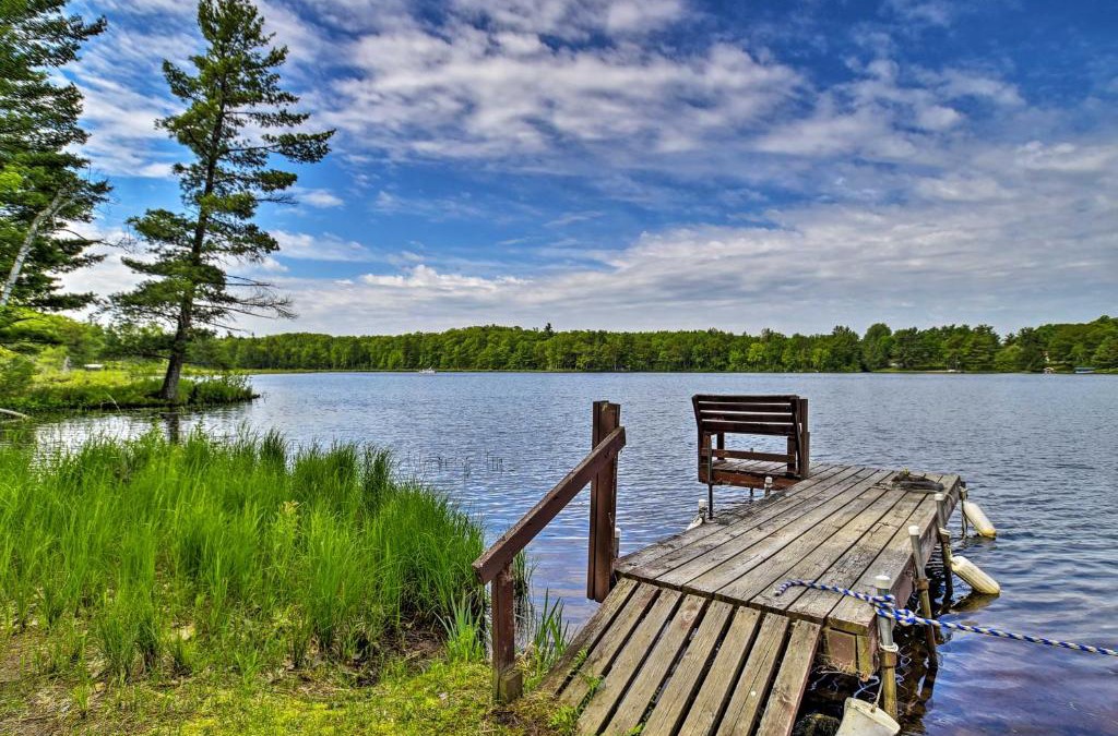 Hayward House | Burns Lake Cabin with Dock, Fire Pit, Rowboat and More