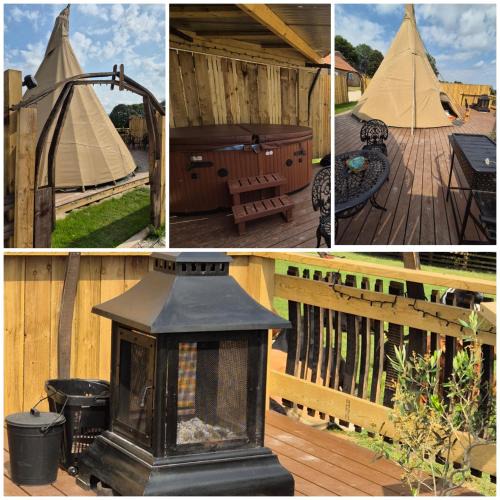 Thirsk Cabin | Burtree Country House, Tipi's, Treehouse & Lodge & house rooms with hot tubs in a private garden