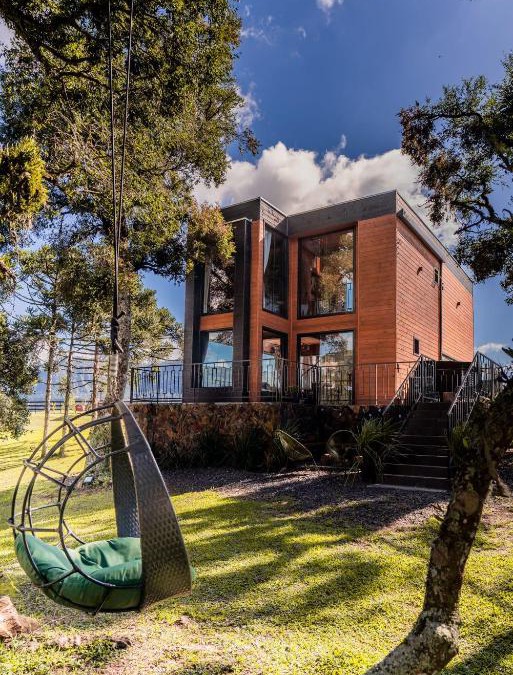 Urubici Ski Chalet | CABANA HORSES LA CONTEMPORANEA- vista ponto turístico Pedra Morro do Campestre -Asfalto até a Cabana