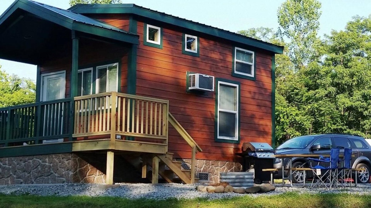 Dickerson Run Cabin | Cabin 7 - Cozy Cabin w/loft. Has everything you need for a great stay with a beautiful view to the river!