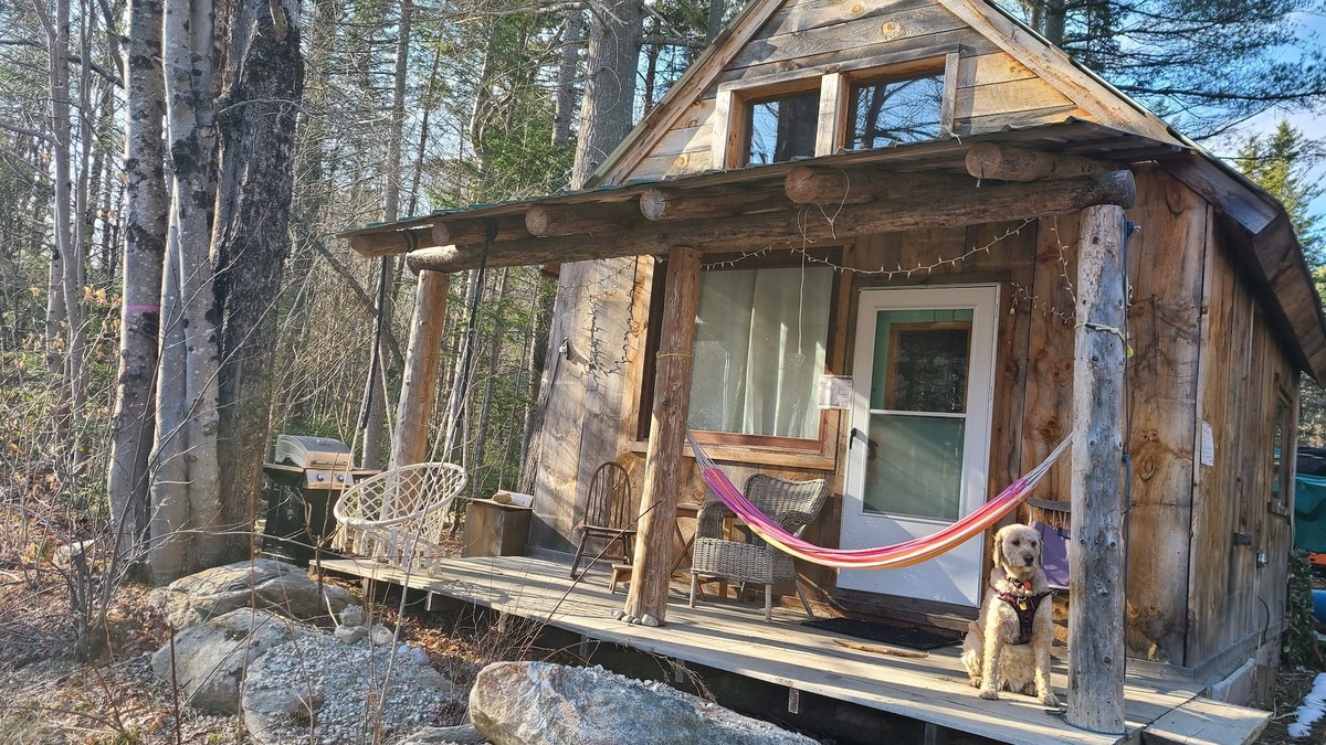 Jamaica Cabin | Cabin 7 min to Ski Stratton, Wood-Fired Sauna, Brook View, Woodstove, Dogs OK