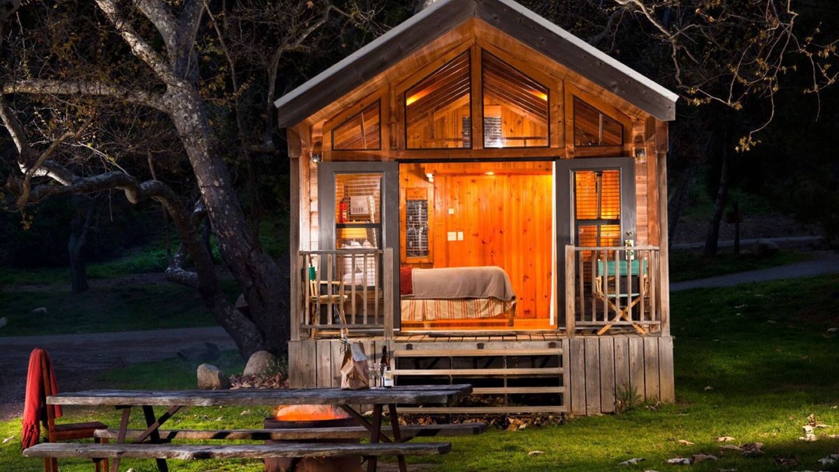 Goleta Cabin | Cabin | Creek Deck + Firepit | No Hidden Fees