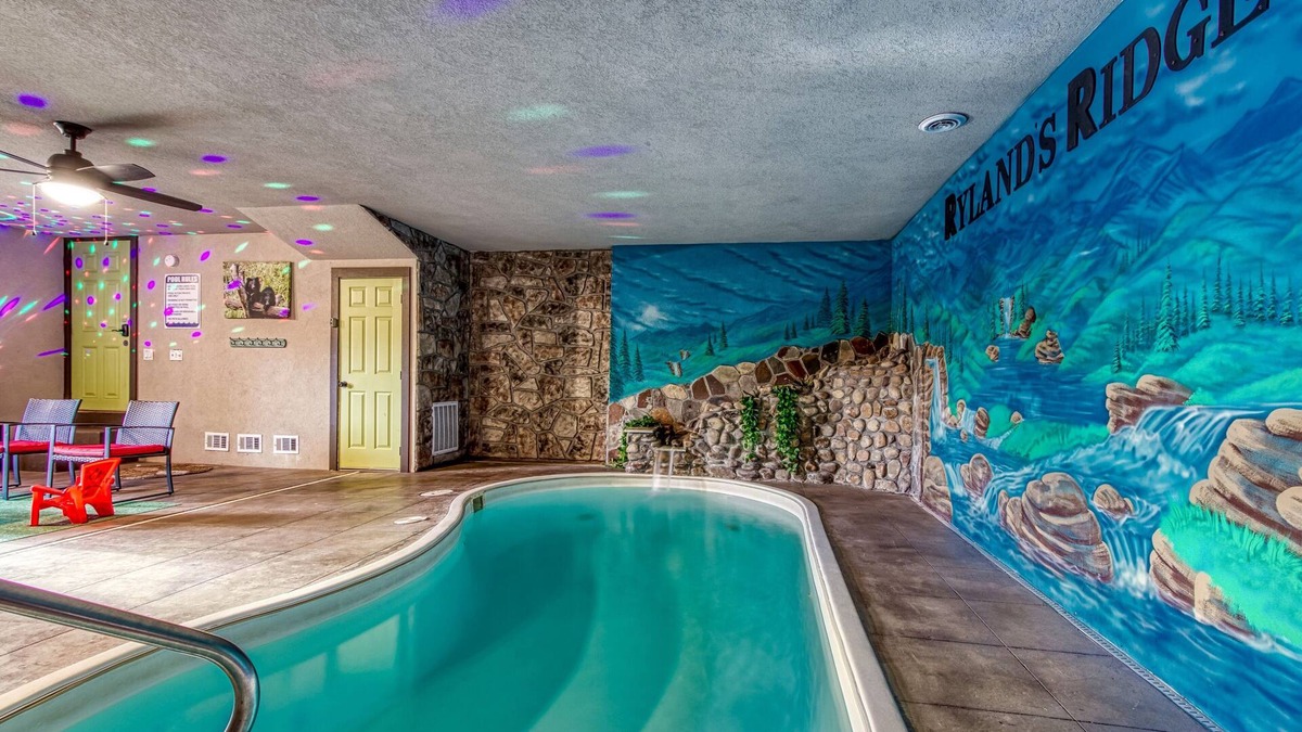 Gatlinburg - Pigeon Forge Cabin | Cabin w/Indoor Pool, Theater, Hot Tub & Views – Sleeps 12